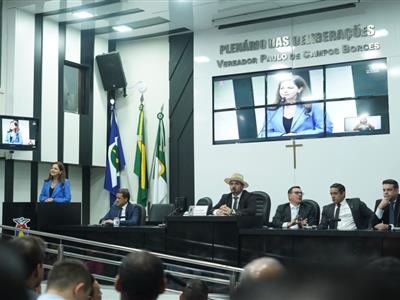 Foto da Notícia: Câmara entrega Título de Cidadã Cuiabana para Gisela Cardoso